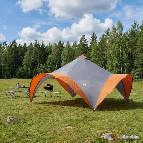 Tente de f�te avec toit Gris et orange 500 x 500 x 350 cm