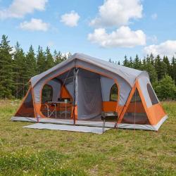 Tente Cabane avec toit Gris et orange 480 x 273 x 205 cm