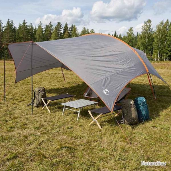Tarp de camping r�sistant � l'eau Gris et orange