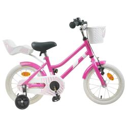 V&eacute;lo pour Enfants 14 Pouces pour les 3-5 ans Rose fonc&eacute;
