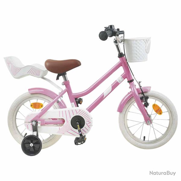 V�lo pour Enfants 14 Pouces pour les 3-5 ans Rose clair