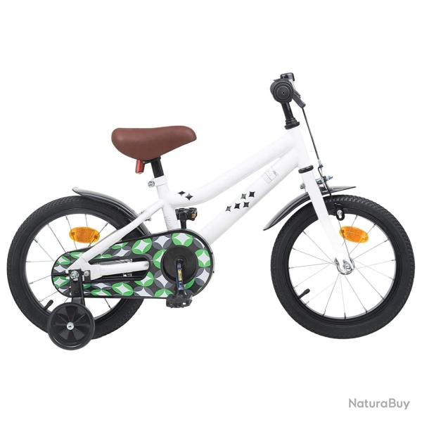 V�lo pour Enfants 16 Pouces pour 4-6 ans Blanc