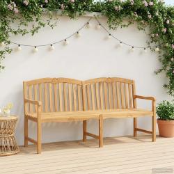Banc en Bois Sculpt&eacute; en Rose 180,5 x 60 x 96 cm Naturel