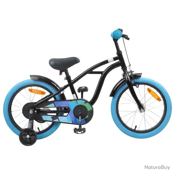 V�lo pour Enfants 16 Pouces pour 4-6 ans Noir