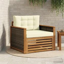 Sofa de milieu ext&eacute;rieur Bois d'Acacia Massif Naturel