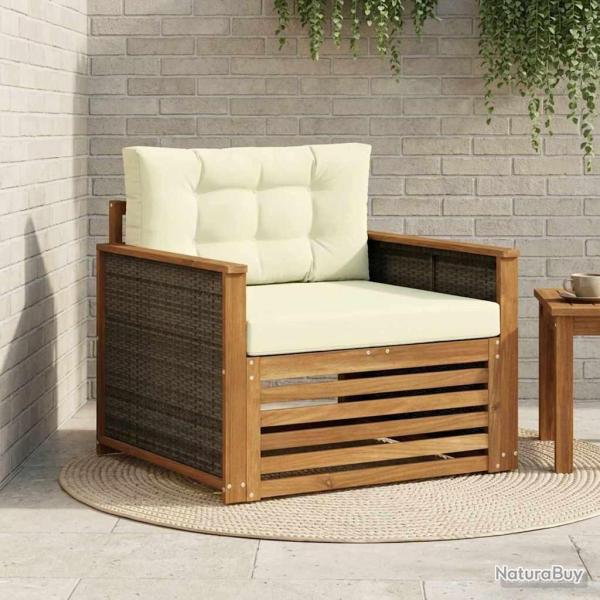 Sofa de milieu ext�rieur Bois d'Acacia Massif Naturel