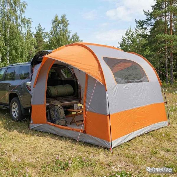 Tente de queue avec auvent r�sistant � l'eau Gris et orange