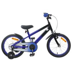 V&eacute;lo pour Enfants 16 Pouces pour 4-6 ans Bleu Noir