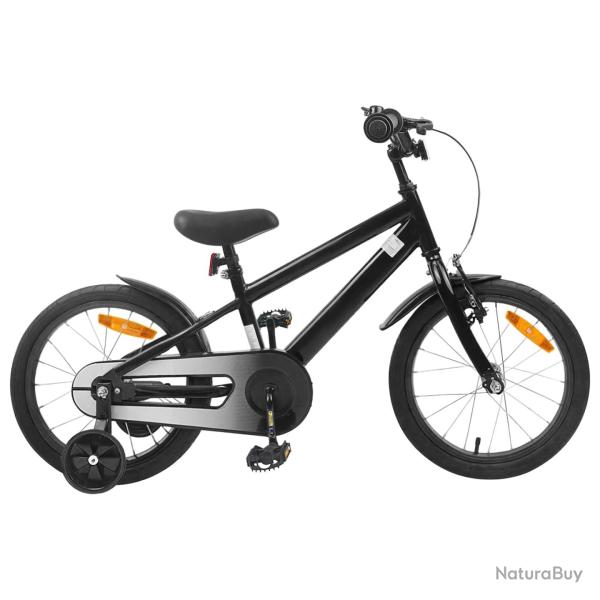 V�lo pour Enfants 16 Pouces pour 4-6 ans Noir