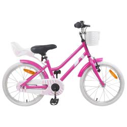 V&eacute;lo pour Enfants 18 Pouces pour les 5-7 ans Rose fonc&eacute;
