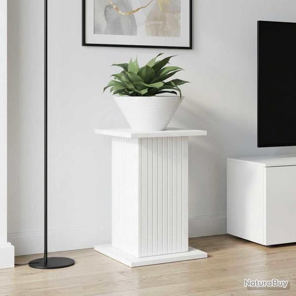 Support de Plante 2 pcs Blanc brillant 30,5 x 30 x 43 cm