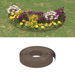 Bordures 25 m 10 cm PE Marron