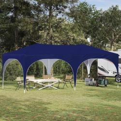Tente de f&ecirc;te pop-up 575 x 288 x 245 cm Bleu Tissu Oxford