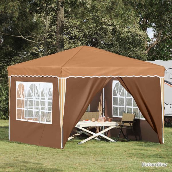 Tente de f�te pop-up 288 x 288 x 245 cm Beige Tissu Oxford
