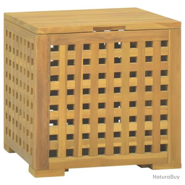 Bo�te � corde 40x40x40 cm Bois massif de teck