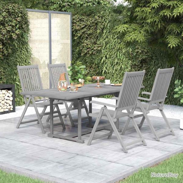 Ensemble � manger de jardin 5 pcs Bois d'acacia massif