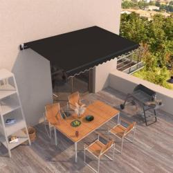 Auvent r&eacute;tractable automatique 400x350 cm Anthracite