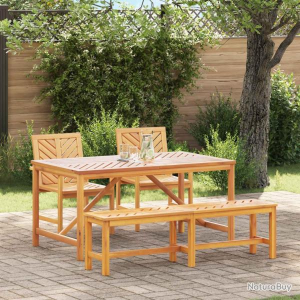 Ensemble de salle � manger pour jardin 4 pc Marron