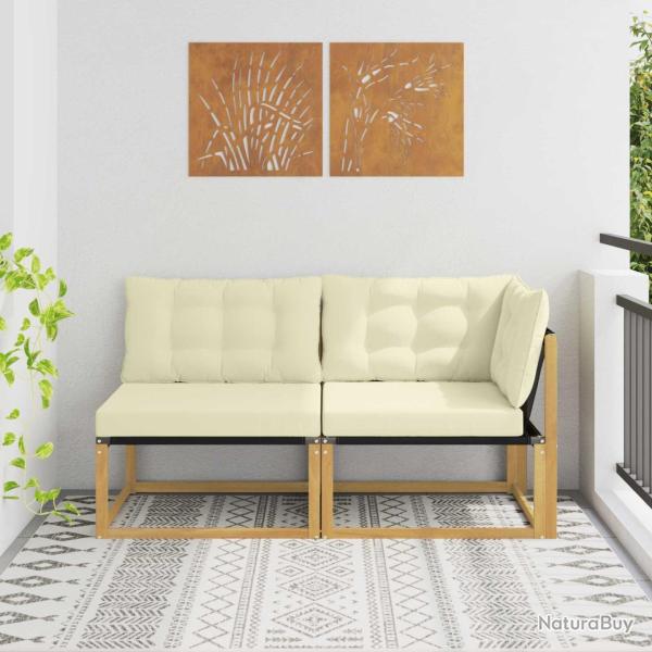 Unit� de canap� sectionnel Blanc 162,5 x 83 x 73 cm