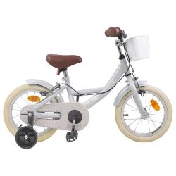 V&eacute;lo pour Enfants 14 Pouces pour les 3-5 ans Gris clair