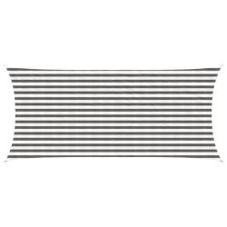 Voile d'ombre Gris clair et blanc 2 x 5 m HDPE