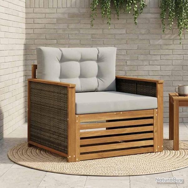 Sofa de milieu ext�rieur Bois d'Acacia Massif Naturel