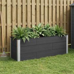 Jardini&egrave;re sur&eacute;lev&eacute;e Noir 150 x 50 x 54 cm