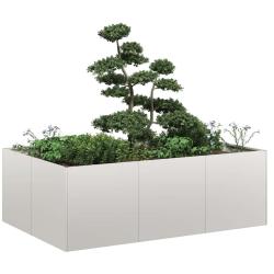 Jardini&egrave;re 120x80x40 cm acier inoxydable