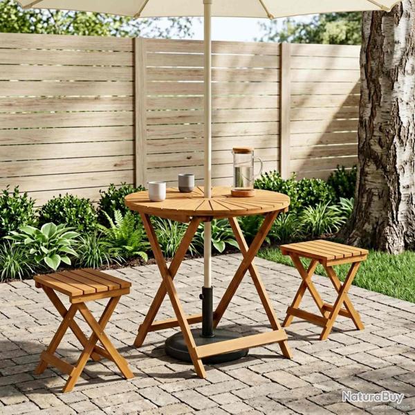Table de jardin pliante Naturel �70 x 75 cm