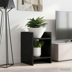 Support de Plante 2 pc Ch&ecirc;ne Noir 30 x 30 x 40 cm