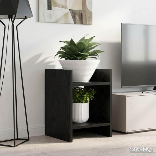 Support de Plante 2 pc Ch�ne Noir 30 x 30 x 40 cm