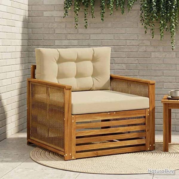 Sofa de milieu ext�rieur Bois d'Acacia Massif Naturel
