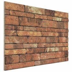 Panneaux muraux 10 pcs Marron et blanc 100 x 50 cm Mousse EPS