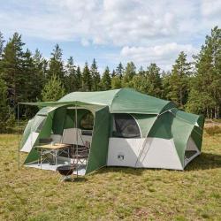 Tente familiale avec auvent imperm&eacute;able Vert 10 personnes