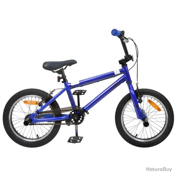 BMX 18 Pouces pour les enfants de 7 � 10 ans Bleu fonc�