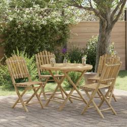 Chaise de jardin 4 pcs Naturel Bambou