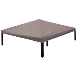 Housse de Gazebo Taupe 300 x 300 cm Polyester et Acier