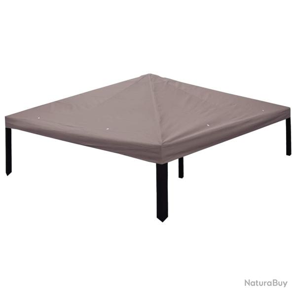 Housse de Gazebo Taupe 300 x 300 cm Polyester et Acier