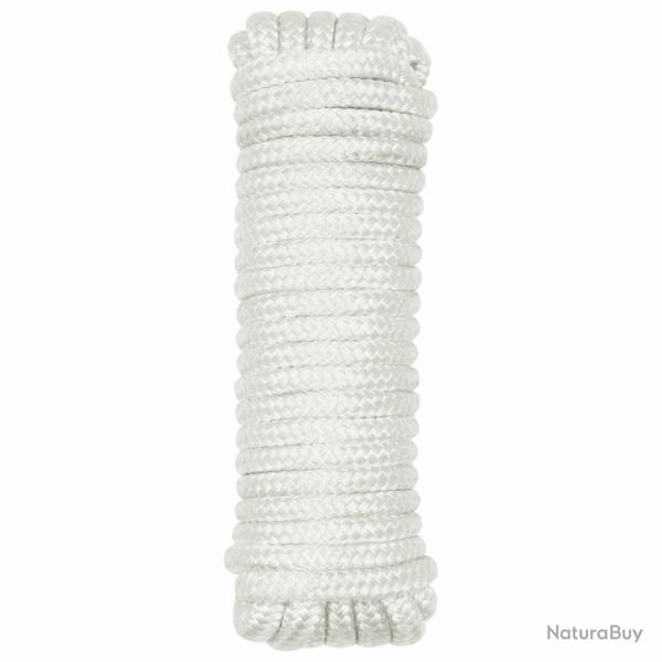Corde de bateau 9 m 1.4 Blanc Polyester