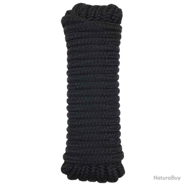Corde de bateau 9 m 1.4 Noir Polyester