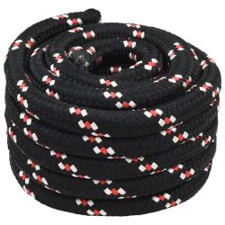 Corde de bateau 5 m 4 Noir et Rouge PP