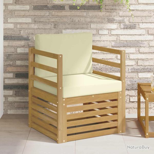 Canap� d'ext�rieur Polyester Blanc et cr�me