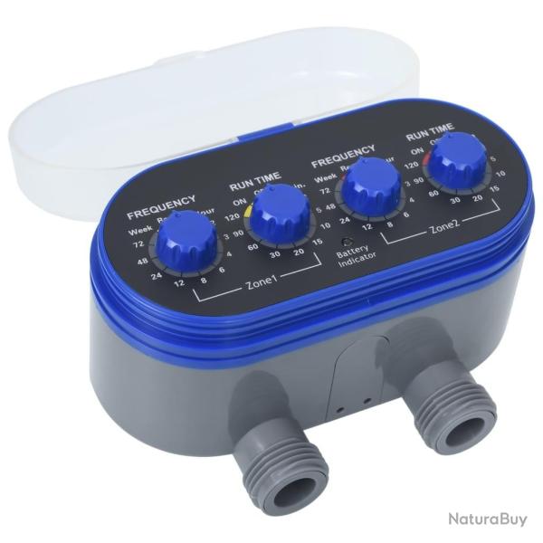 Minuterie d'eau � sortie double avec vannes � bille