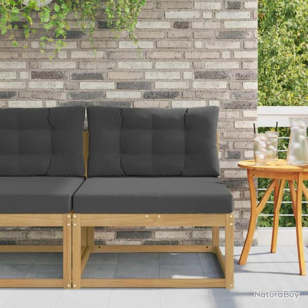 Sofa de milieu ext�rieur Polyester Blanc