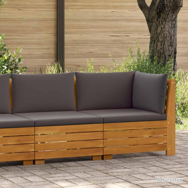 Ensemble de salon de jardin 2 Pi�ce Marron Bois d'Acacia Massif