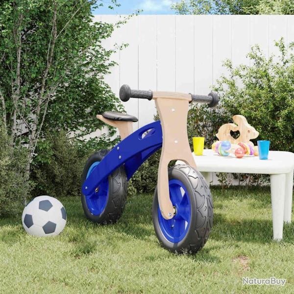 V�lo d'�quilibre pour enfants avec pneus pneumatiques bleu
