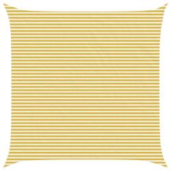 Voile d'ombre Jaune et blanc 7 x 7 m HDPE