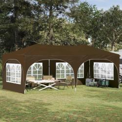 Tente de f&ecirc;te pop-up 575 x 288 x 245 cm Taupe Tissu Oxford