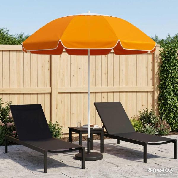 Parasol de jardin 240 cm polyester 170T Orange
