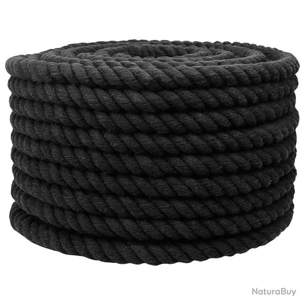 Corde Noir 2,4 x 2,4 x 5000 cm Coton